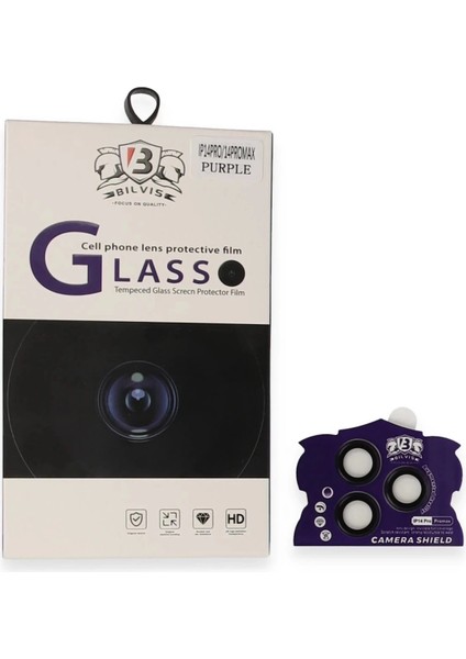 Bfs iPhone 14 Pro Max Bilvis Titan Kamera Lens - Derin Mor