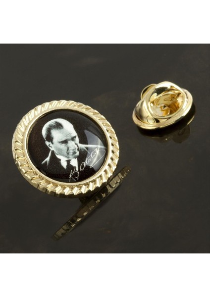 Allzey Atatürk Yaka Rozet-Gümüş Rengi fiyatları