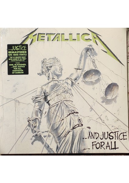 Metallica - ...and Justice For All Plak ( Remastered, Yeni)