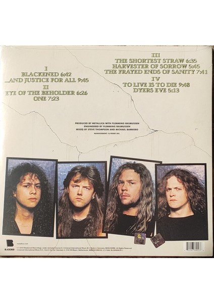 Metallica - ...and Justice For All Plak ( Remastered, Yeni) fiyatları