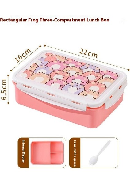 Öğrenciler Için Bölmeli Mikrodalga Öğle Yemeği Kutusu (Yurt Dışından)