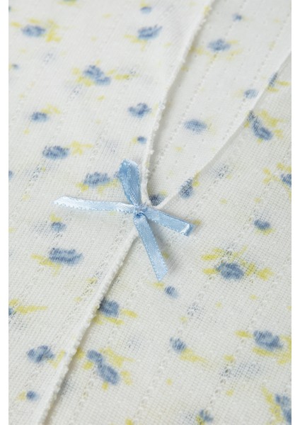 Kadın Kısa Kollu Fiyonklu Fitilli Pijama Takımı indirimleri