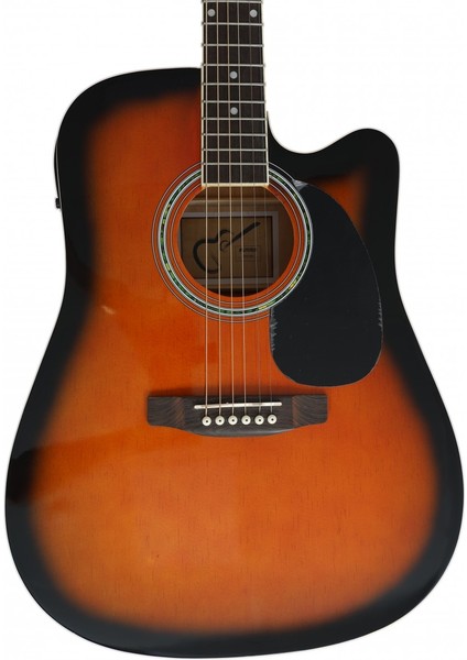 F650N-Sbc Sunburst Elektro Akustik Gitar