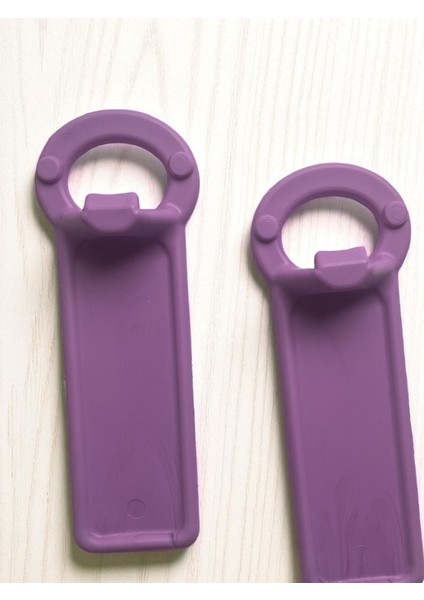 2 Adet Sert Plastik Konserve/ Kavanoz Açacağı-Mor