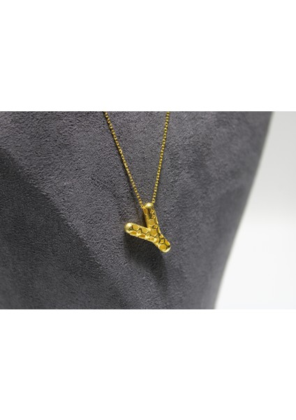 14 Ayar Gerçek Altın Y Harfi Kolye Ucu Zinciri indirimleri