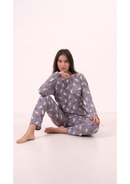 Pamuklu Uzun Kollu Pijama Takımı fiyatları