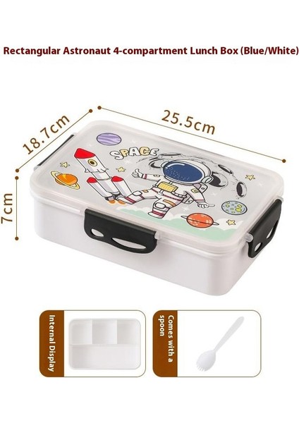 Öğrenciler Için Bölmeli Mikrodalga Öğle Yemeği Kutusu (Yurt Dışından)