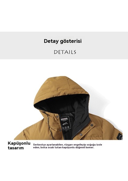 Rüzgar Geçirmez Kalın Dik Yaka Pamuklu Ceket (Yurt Dışından) fiyatları