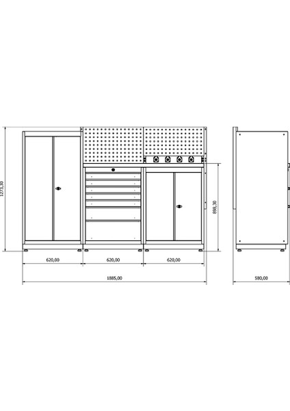 DP.35.100.08 Modüler Çalışma Tezgahı fırsatları