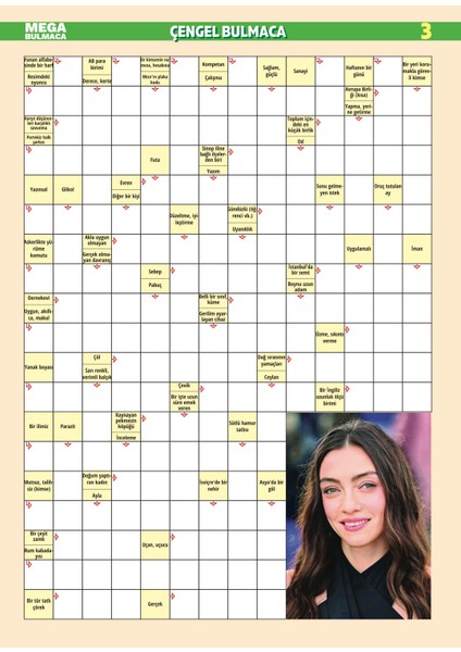 Mega Çengel Bulmaca 2025/03 modelleri