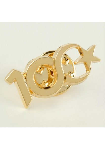 Allzey Cumhuriyetin 100. Yılına Özel Yaka Rozet-Sarı fırsatları