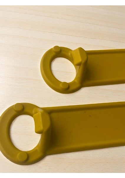 2 Adet Sert Plastik Konserve/ Kavanoz Açacağı-Hardal Renkli modelleri