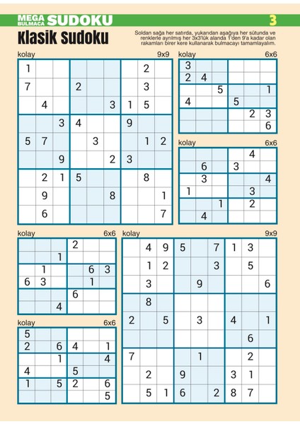 Mega Sudoku Bulmaca 2025/03 fiyatları