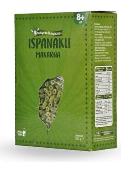 Ispanaklı Boncuk Makarna 250 gr 12-24 Ay Bebekler İçin Keçi Sütlü Ek Gıda fırsatları