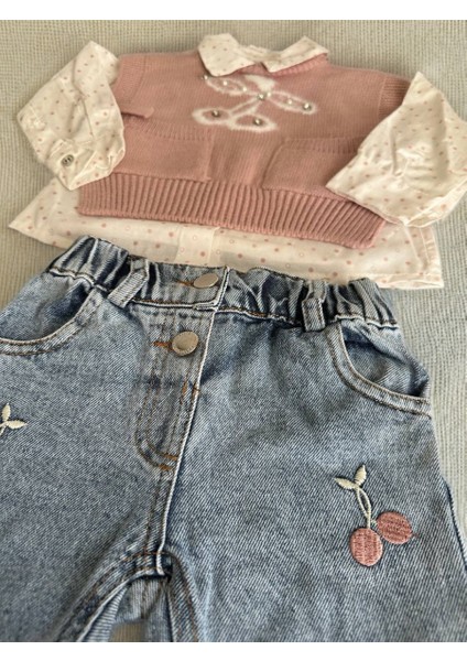 Miss Elitte Kız Bebek/çocuk Triko Gömlekli Takım fırsatları