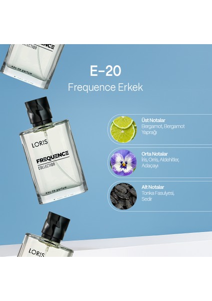 E-20 Frequence Erkek EDP Parfüm 50 ML | Oryantal Koku Profili fiyatları