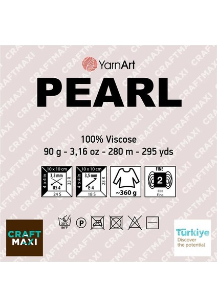 Pearl - Parlak El Örgü Ipi KREM-246 fiyatları