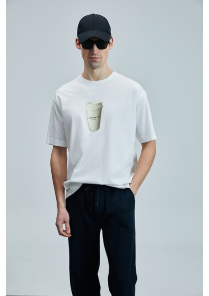 Omen Modern Grafik T- Shirt Siyah