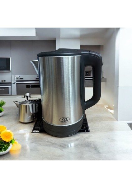 Gri 1,8 Litre Anında Sıcak Su Isıtıcı Kettle