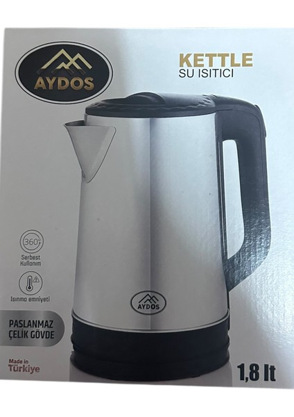 Gri 1,8 Litre Anında Sıcak Su Isıtıcı Kettle modelleri