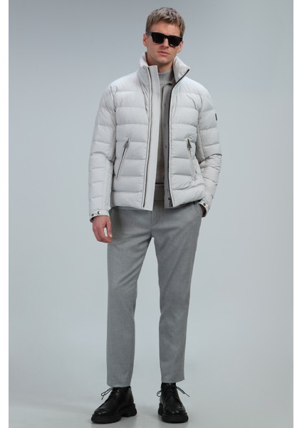 Clow Kaz Tüyü Erkek Mont Taş