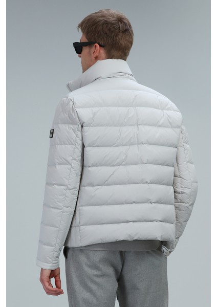 Clow Kaz Tüyü Erkek Mont Taş