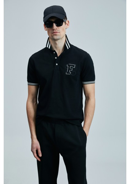 Everes Smart Erkek Polo Tişört Siyah