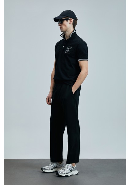 Everes Smart Erkek Polo Tişört Siyah