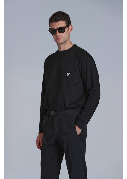 Grant Erkek Sweatshirt Siyah