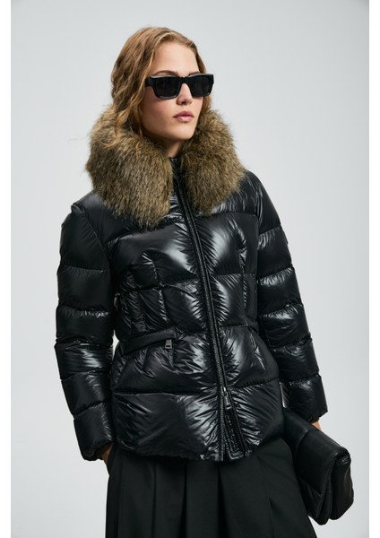 Klemantin Siyah Kadın Mont 122120042