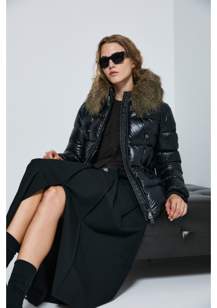 Klemantin Siyah Kadın Mont 122120042