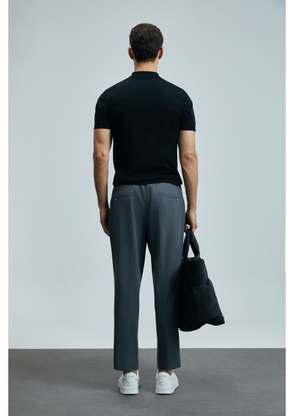 Sımon Smart Erkek Chino Pantolon Slim Fit Siyah