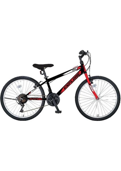 2433 Explorer Erkek Dağ Bisikleti V 24 Jant 21 Vites Siyah Kırmızı