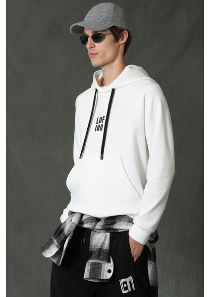 Hector Erkek Sweatshirt Kırık Beyaz