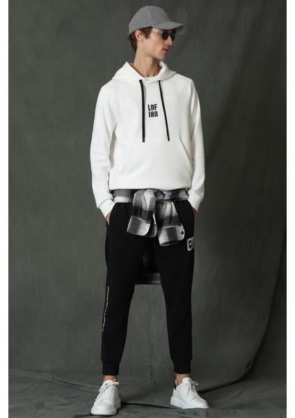 Hector Erkek Sweatshirt Kırık Beyaz