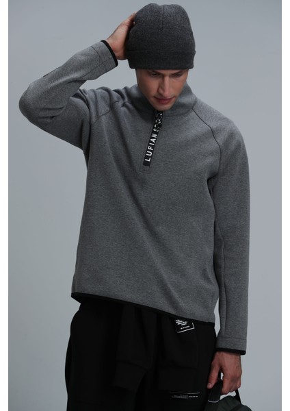 Davın Erkek Sweatshirt Kırık Beyaz