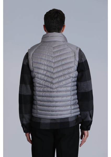 Axel Kaz Tüyü Erkek Yelek Siyah