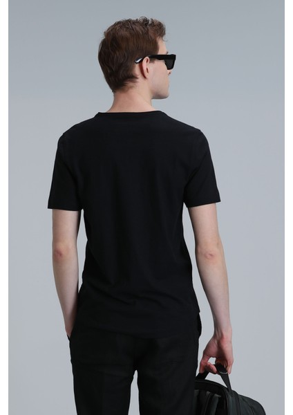 Junya Erkek Basic Tişört Siyah