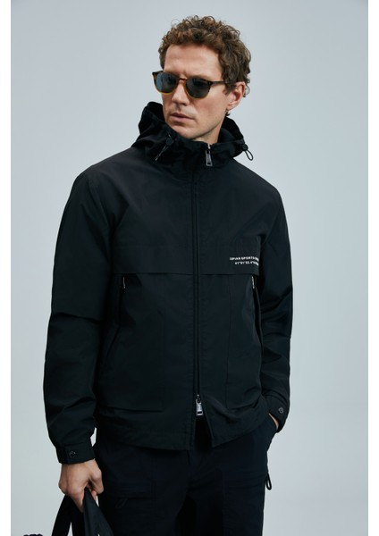 Kıng Erkek Mont Siyah