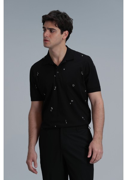 Pascal Smart Erkek Polo Tişört Siyah