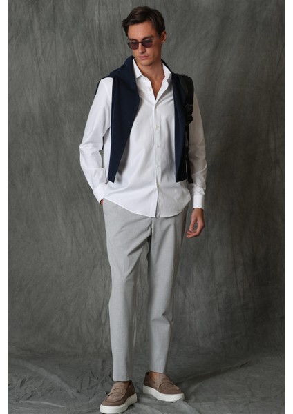 Nagoya Erkek Smart Gömlek Comfort Slim Fit Mavi