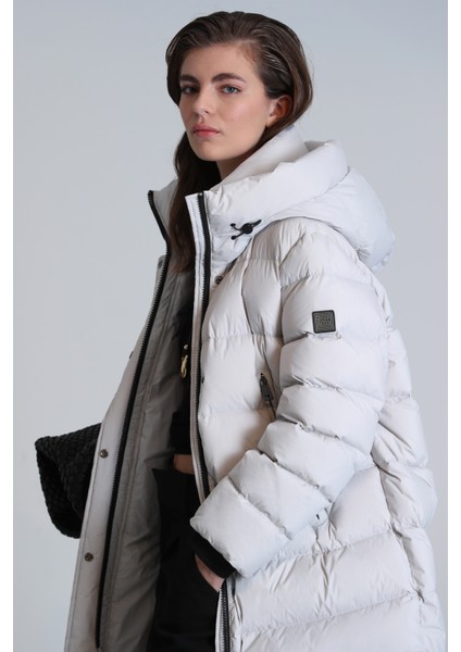 Olıvıa Kaz Tüyü Kadın Mont Siyah