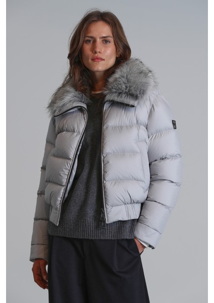 Daısy Kaz Tüyü Kadın Mont Siyah