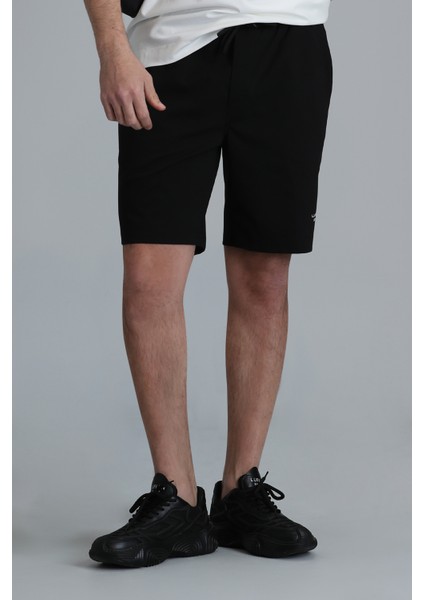 Blue Erkek Şort Eşofman Siyah