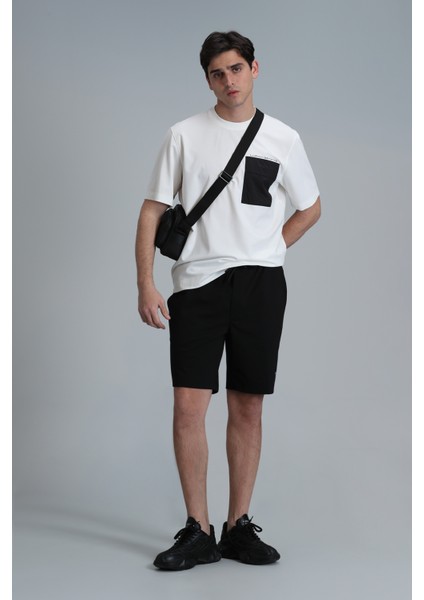 Blue Erkek Şort Eşofman Siyah