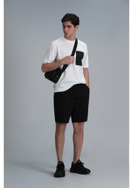 Blue Erkek Şort Eşofman Siyah