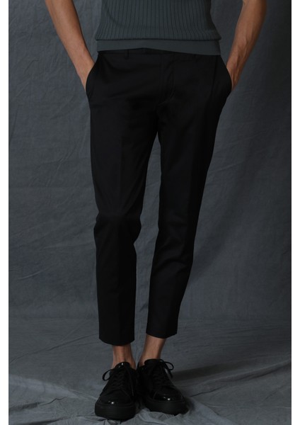 Alvı Smart Erkek Chino Pantolon Slim Fit Siyah