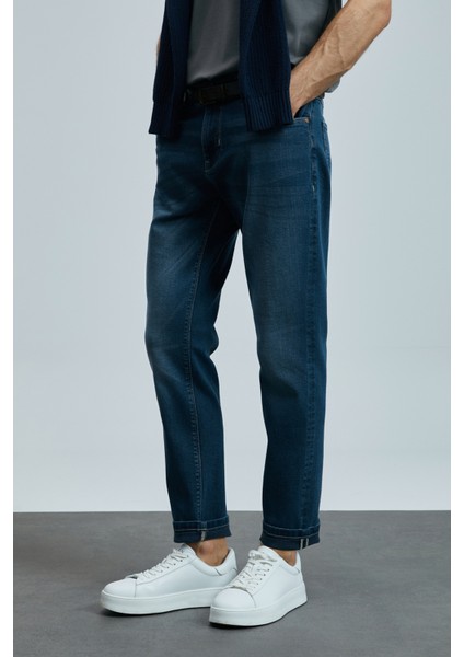 Eduard Smart Jean Erkek Pantolon Slim Fit Mavi