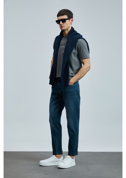 Eduard Smart Jean Erkek Pantolon Slim Fit Mavi