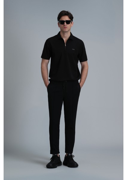 Robert Smart Erkek Polo Tişört Siyah